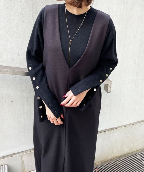 OPAQUE.CLIP(オペークドットクリップ)の「◆ダブルリングYネックレス(ネックレス・レディース・ゴールド/シルバー・00)」の7枚目の写真