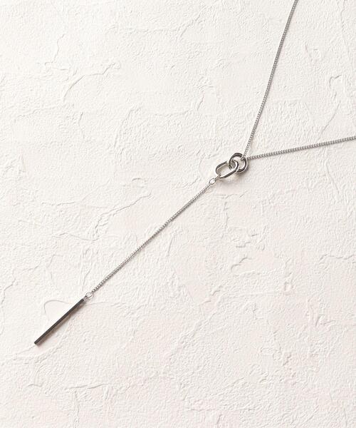 OPAQUE.CLIP(オペークドットクリップ)の「◆ダブルリングYネックレス(ネックレス・レディース・ゴールド/シルバー・00)」の12枚目の写真