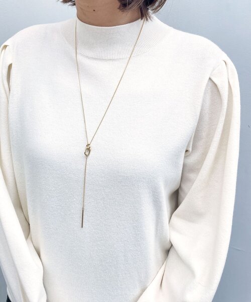 OPAQUE.CLIP(オペークドットクリップ)の「◆ダブルリングYネックレス(ネックレス・レディース・ゴールド/シルバー・00)」の2枚目の写真