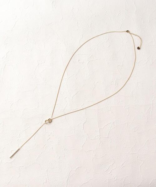 OPAQUE.CLIP(オペークドットクリップ)の「◆ダブルリングYネックレス(ネックレス・レディース・ゴールド/シルバー・00)」の11枚目の写真