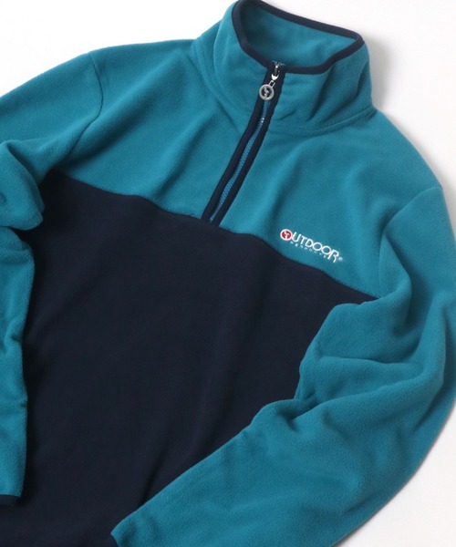 OUTDOOR PRODUCTS（アウトドアプロダクツ）の「OUTDOOR PRODUCTS/アウトドアプロダクツ ハーフジップ フリーストレーナー（スウェット・メンズ・イエロー/ブルー/ブルー系その他/ネイビー/グレー/ブラック・M/L/LL）」の5枚目の写真