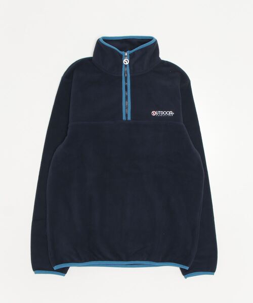 OUTDOOR PRODUCTS（アウトドアプロダクツ）の「OUTDOOR PRODUCTS/アウトドアプロダクツ ハーフジップ フリーストレーナー（スウェット・メンズ・イエロー/ブルー/ブルー系その他/ネイビー/グレー/ブラック・M/L/LL）」の10枚目の写真