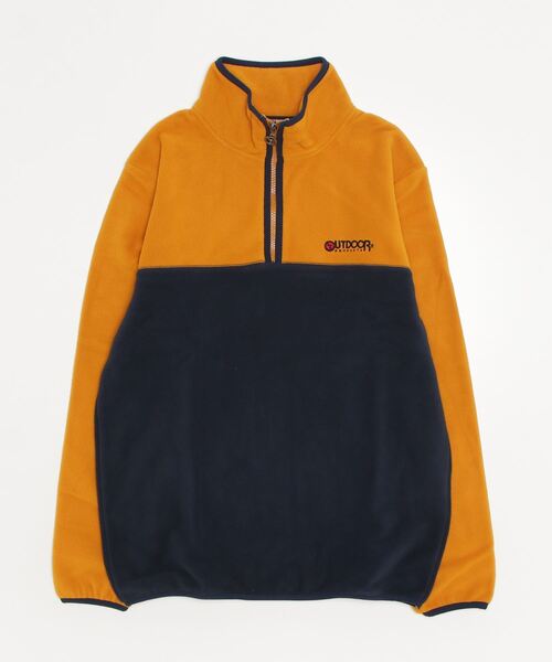 OUTDOOR PRODUCTS（アウトドアプロダクツ）の「OUTDOOR PRODUCTS/アウトドアプロダクツ ハーフジップ フリーストレーナー（スウェット・メンズ・イエロー/ブルー/ブルー系その他/ネイビー/グレー/ブラック・M/L/LL）」の13枚目の写真