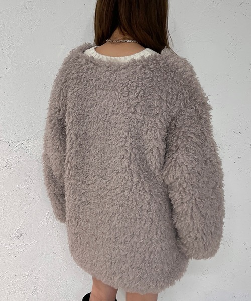 apres jour mignon(アプレジュールミニョン)の「フェイクファーコート【ZOZOTOWN限定アイテム】(その他アウター・レディース・グレー/ピンク/アイボリー/ブラック・フリー/X-LARGE)」の21枚目の写真