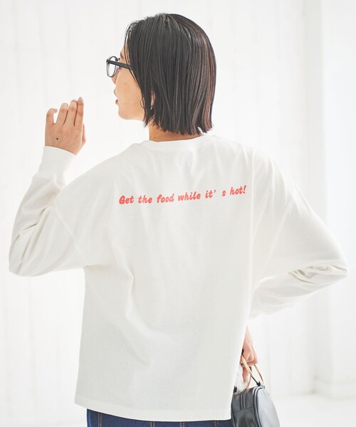 国内発送★VS★快適♡コットンスリープTシャツワンピ coen(コーエン)の「USAコットン発泡プリントロングスリーブT