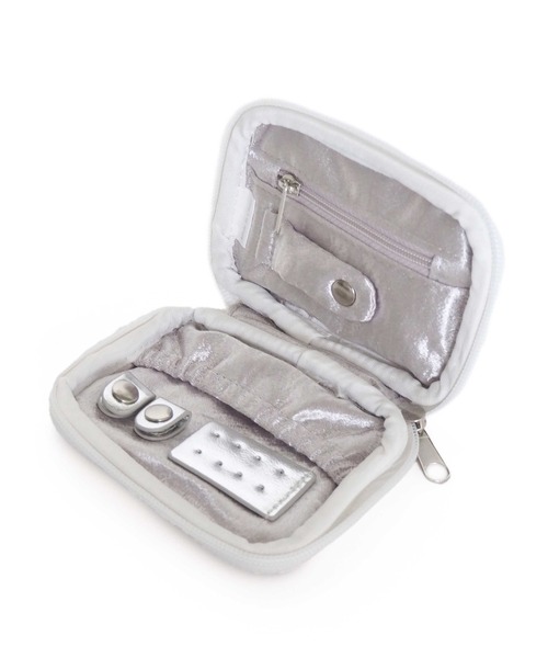 Casselini(キャセリーニ)の「Casselini(キャセリーニ)アクセサリーポーチ(ポーチ・レディース・ブラック/イエロー/ブルー/ラベンダー/ミント/パープル/アイボリー/グリーン/ライトグレー/ライム/サックスブルー・FREE)」の22枚目の写真