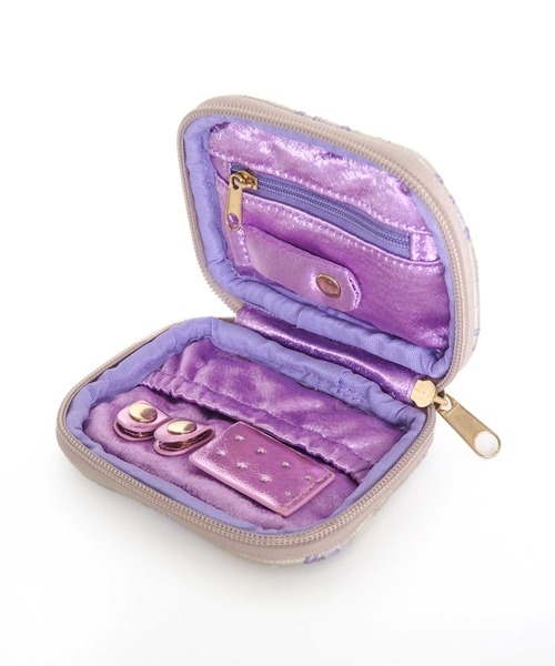 Casselini(キャセリーニ)の「Casselini(キャセリーニ)アクセサリーポーチ(ポーチ・レディース・ブラック/イエロー/ブルー/ラベンダー/ミント/パープル/アイボリー/グリーン/ライトグレー/ライム/サックスブルー・FREE)」の20枚目の写真