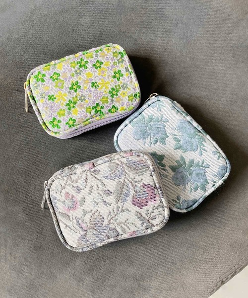 Casselini(キャセリーニ)の「Casselini(キャセリーニ)アクセサリーポーチ(ポーチ・レディース・ブラック/イエロー/ブルー/ラベンダー/ミント/パープル/アイボリー/グリーン/ライトグレー/ライム/サックスブルー・FREE)」の14枚目の写真