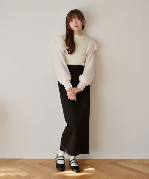 ems excite（エムズエキサイト）の「アソートタイトSk（スカート・レディース・ブラック系その他2/ブラック/パープル・FREE）」の5枚目の写真