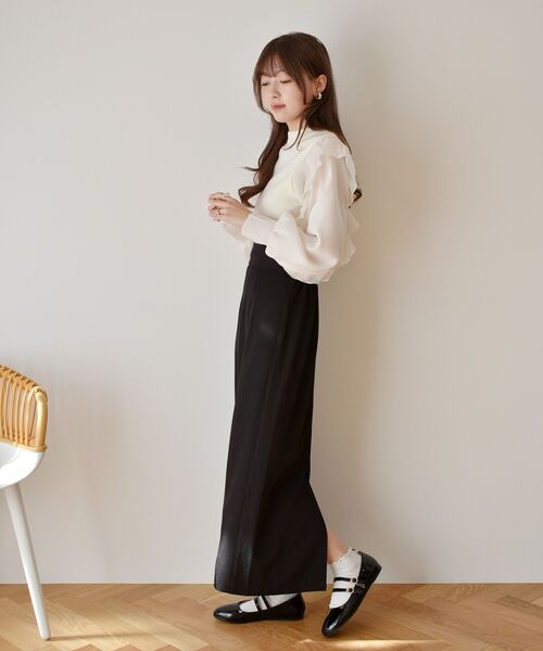 ems excite（エムズエキサイト）の「アソートタイトSk（スカート・レディース・ブラック系その他2/ブラック/パープル・FREE）」の4枚目の写真