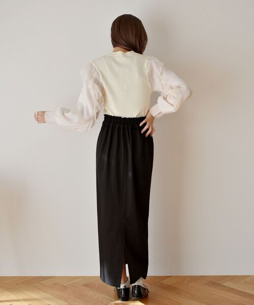 ems excite（エムズエキサイト）の「アソートタイトSk（スカート・レディース・ブラック系その他2/ブラック/パープル・FREE）」の6枚目の写真