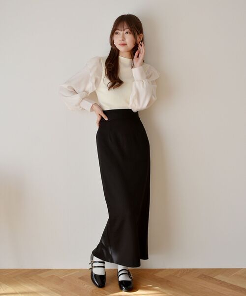 ems excite（エムズエキサイト）の「アソートタイトSk（スカート・レディース・ブラック系その他2/ブラック/パープル・FREE）」の7枚目の写真