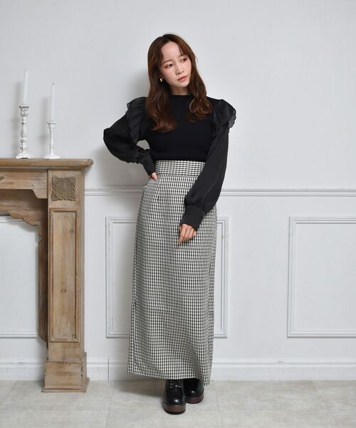 ems excite（エムズエキサイト）の「アソートタイトSk（スカート・レディース・ブラック系その他2/ブラック/パープル・FREE）」の12枚目の写真