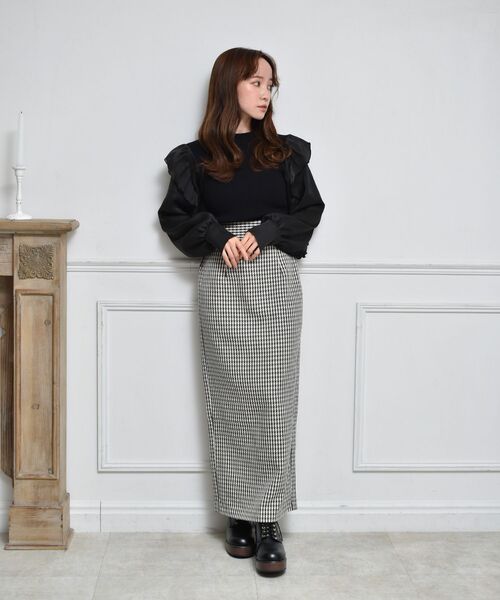 ems excite（エムズエキサイト）の「アソートタイトSk（スカート・レディース・ブラック系その他2/ブラック/パープル・FREE）」の13枚目の写真