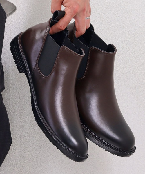 Dedes（デデス）の「防水設計 サイドゴアレインブーツ（レインシューズ・メンズ・ブラック/ダークブラウン・LL/L/S/M）」の10枚目の写真