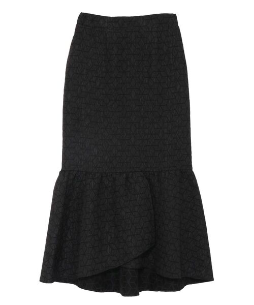 LAGUNAMOON（ラグナムーン）の「ジャカードギャザー切替スカート（スカート・レディース・ホワイト/ブラック・SMALL/MEDIUM）」の15枚目の写真