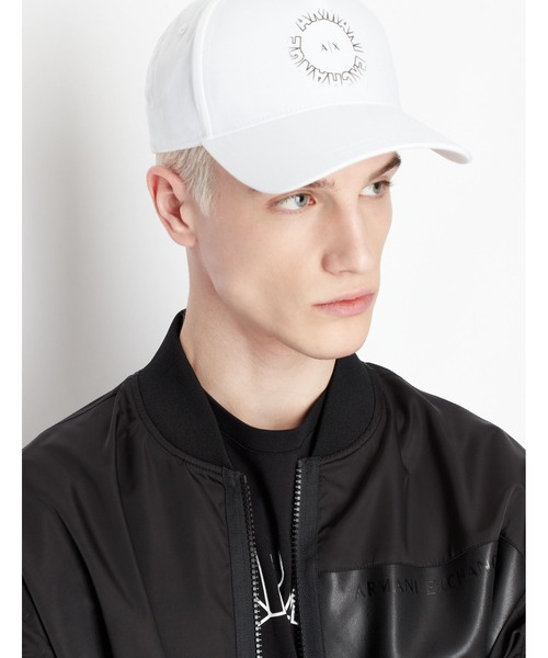 ARMANI EXCHANGE(アルマーニエクスチェンジ)の「【A|X アルマーニ エクスチェンジ】A|Xサークルロゴ パネルキャップ(キャップ・メンズ・ホワイト/ブラック・FREE)」の8枚目の写真