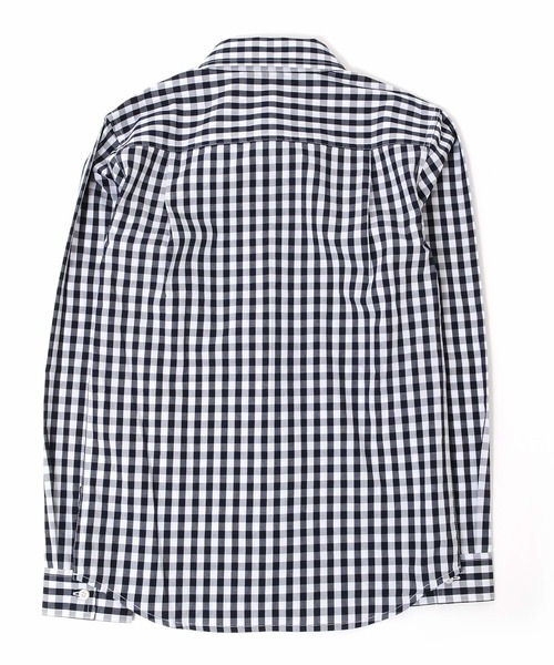 GLAZOS（グラソス）の「【大人向けサイズあり】ギンガムチェックシャツ（ビジネスシャツ・キッズ・ネイビー・160cm/150cm/140cm/170cm）」の4枚目の写真