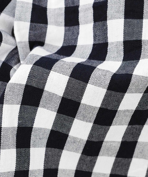 GLAZOS（グラソス）の「【大人向けサイズあり】ギンガムチェックシャツ（ビジネスシャツ・キッズ・ネイビー・160cm/150cm/140cm/170cm）」の12枚目の写真
