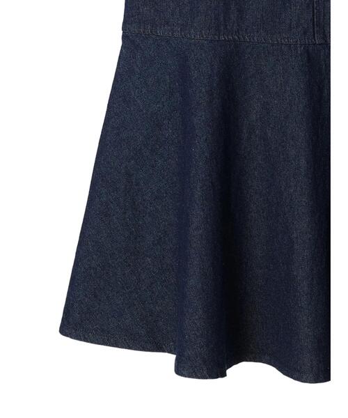Green　Parks（グリーンパークス）の「切り替えマーメイドスカート（デニムスカート・レディース・オフホワイト/インディゴブルー/ライトインディゴブルー・FREE）」の20枚目の写真
