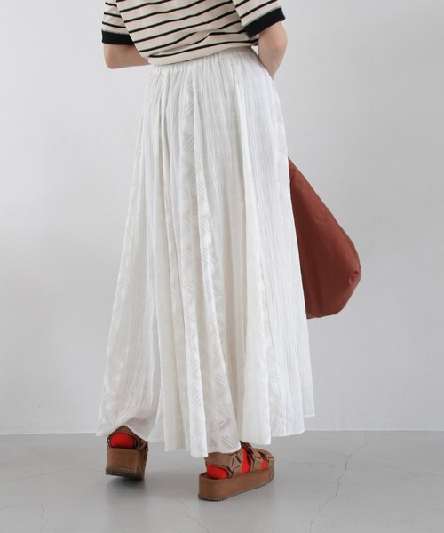 Crisp(クリスプ)の「レースパッチワークスカート(スカート・レディース・ホワイト/ブラック・FREE)」の5枚目の写真