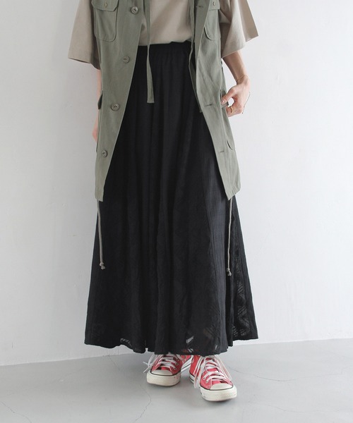 Crisp(クリスプ)の「レースパッチワークスカート(スカート・レディース・ホワイト/ブラック・FREE)」の15枚目の写真