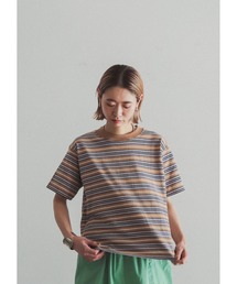 FIL DE FER | マルチボーダー　半袖カットソー(Tシャツ/カットソー)