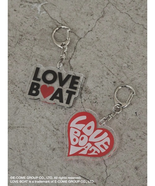 Green　Parks（グリーンパークス）の「■LOVE BOAT アクリルキーホルダー（キーホルダー・レディース・ブラック/レッド・S）」の3枚目の写真