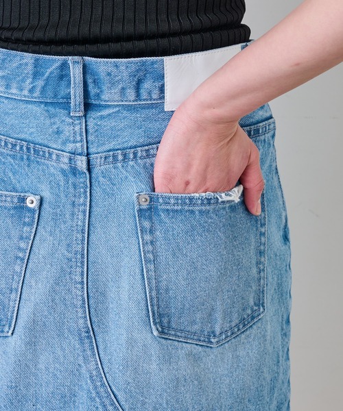 GALLARDAGALANTE（ガリャルダガランテ）の「デニムミニスカート（デニムスカート・レディース・サックスブルー・0/1）」の15枚目の写真