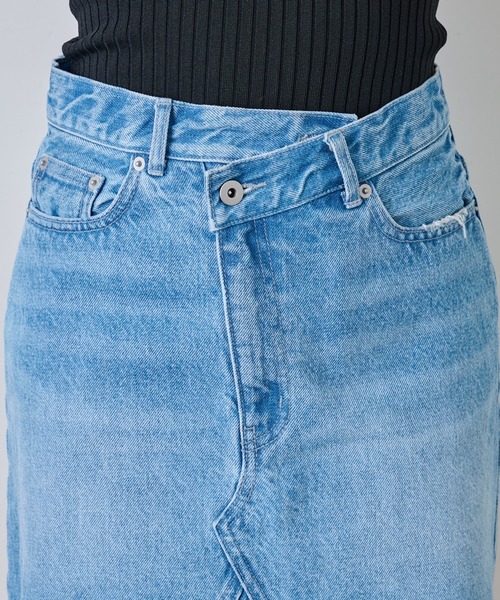 GALLARDAGALANTE（ガリャルダガランテ）の「デニムミニスカート（デニムスカート・レディース・サックスブルー・0/1）」の11枚目の写真