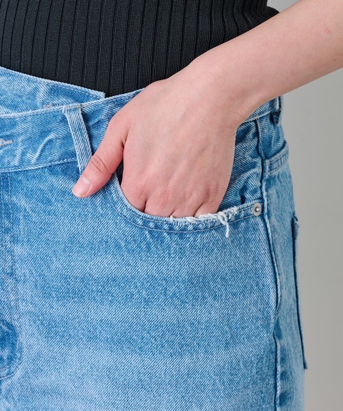 GALLARDAGALANTE（ガリャルダガランテ）の「デニムミニスカート（デニムスカート・レディース・サックスブルー・0/1）」の13枚目の写真