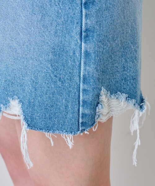 GALLARDAGALANTE（ガリャルダガランテ）の「デニムミニスカート（デニムスカート・レディース・サックスブルー・0/1）」の16枚目の写真
