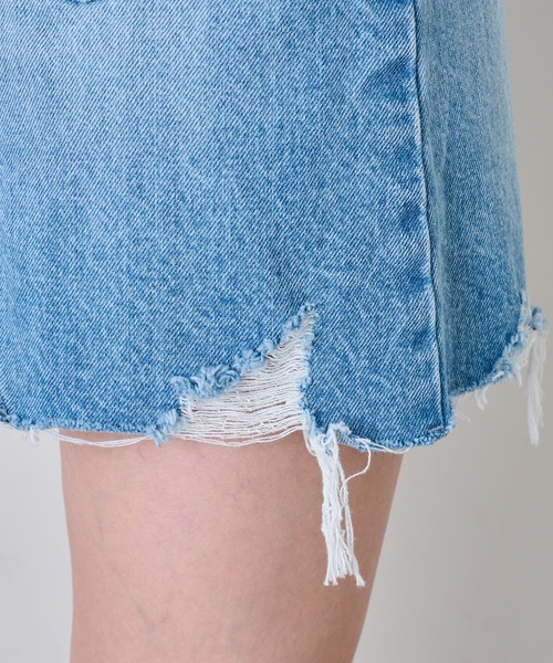 GALLARDAGALANTE（ガリャルダガランテ）の「デニムミニスカート（デニムスカート・レディース・サックスブルー・0/1）」の17枚目の写真