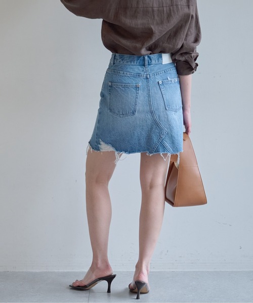 GALLARDAGALANTE（ガリャルダガランテ）の「デニムミニスカート（デニムスカート・レディース・サックスブルー・0/1）」の7枚目の写真