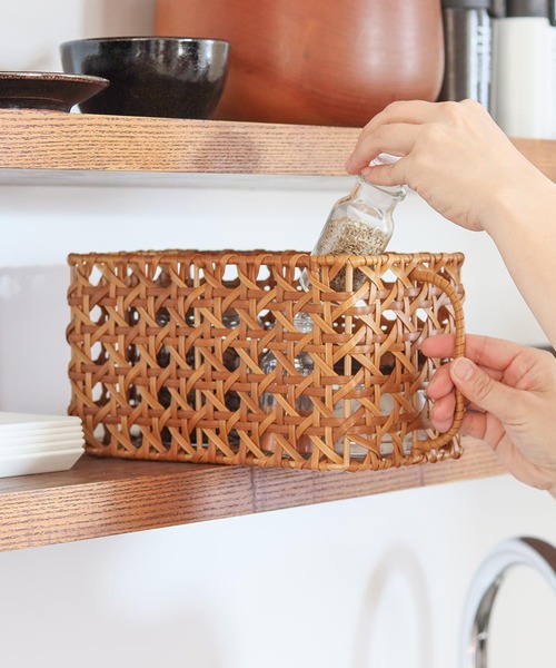 TIMELESS COMFORT（タイムレスコンフォート）の「UTILE(ユティル)オクタ キッチンストッカーバスケット（収納グッズ・レディース・ブラウン・ONE SIZE）」の3枚目の写真