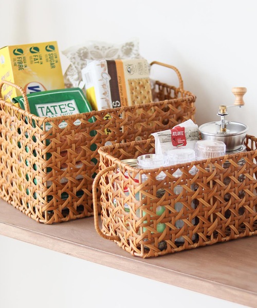 TIMELESS COMFORT（タイムレスコンフォート）の「UTILE(ユティル)オクタ キッチンストッカーバスケット（収納グッズ・レディース・ブラウン・ONE SIZE）」の4枚目の写真