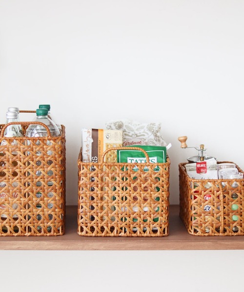 TIMELESS COMFORT（タイムレスコンフォート）の「UTILE(ユティル)オクタ キッチンストッカーバスケット（収納グッズ・レディース・ブラウン・ONE SIZE）」の5枚目の写真