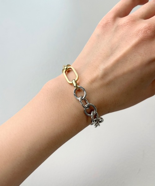 WHO'S WHO gallery（フーズフーギャラリー）の「カラーミックスブレス（ブレスレット・レディース・シルバー・FREE）」の2枚目の写真