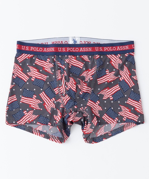 U.S. POLO ASSN.(ユーエスポロアッスン)の「【U.S.POLO ASSN./ユーエスポロアッスン】ボクサーパンツ ワンポイントブランドロゴ 総柄(ボクサーパンツ・メンズ・ピンク/ブルー/スカイブルー/ネイビー/オレンジ/グリーン/ベージュ/チャコールグレー/ホワイト/レッド/グレー/ブラック・LARGE/MEDIUM/X-LARGE)」の5枚目の写真