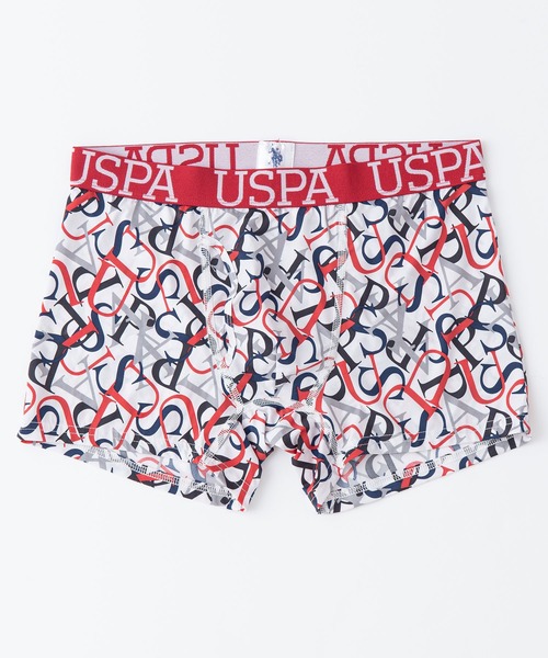U.S. POLO ASSN.(ユーエスポロアッスン)の「【U.S.POLO ASSN./ユーエスポロアッスン】ボクサーパンツ ワンポイントブランドロゴ 総柄(ボクサーパンツ・メンズ・ピンク/ブルー/スカイブルー/ネイビー/オレンジ/グリーン/ベージュ/チャコールグレー/ホワイト/レッド/グレー/ブラック・LARGE/MEDIUM/X-LARGE)」の2枚目の写真