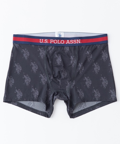 U.S. POLO ASSN.(ユーエスポロアッスン)の「【U.S.POLO ASSN./ユーエスポロアッスン】ボクサーパンツ ワンポイントブランドロゴ 総柄(ボクサーパンツ・メンズ・ピンク/ブルー/スカイブルー/ネイビー/オレンジ/グリーン/ベージュ/チャコールグレー/ホワイト/レッド/グレー/ブラック・LARGE/MEDIUM/X-LARGE)」の4枚目の写真