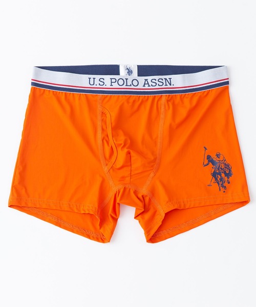 U.S. POLO ASSN.(ユーエスポロアッスン)の「【U.S.POLO ASSN./ユーエスポロアッスン】ボクサーパンツ ワンポイントブランドロゴ 総柄(ボクサーパンツ・メンズ・ピンク/ブルー/スカイブルー/ネイビー/オレンジ/グリーン/ベージュ/チャコールグレー/ホワイト/レッド/グレー/ブラック・LARGE/MEDIUM/X-LARGE)」の12枚目の写真