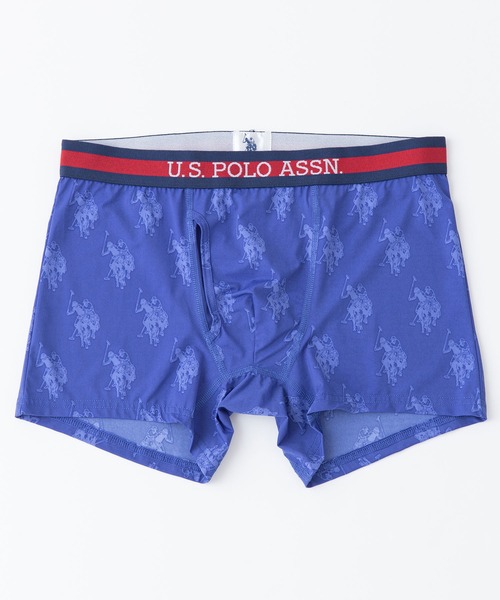 U.S. POLO ASSN.(ユーエスポロアッスン)の「【U.S.POLO ASSN./ユーエスポロアッスン】ボクサーパンツ ワンポイントブランドロゴ 総柄(ボクサーパンツ・メンズ・ピンク/ブルー/スカイブルー/ネイビー/オレンジ/グリーン/ベージュ/チャコールグレー/ホワイト/レッド/グレー/ブラック・LARGE/MEDIUM/X-LARGE)」の9枚目の写真