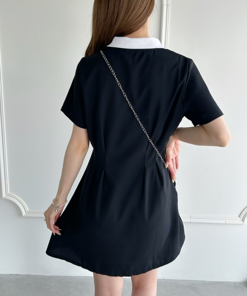 Loueme(ルエム)の「【23S/S】ウエストタックハートボタンワンピース(ワンピース・レディース・ブラック・FREE)」の7枚目の写真