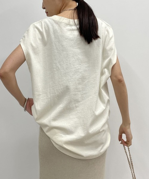 LOUNGEDRESS（ラウンジドレス）の「別注【GOODROCKSPEED/グッドロックスピード】 フレンチロックT（Tシャツ/カットソー・レディース・ブラック/オフホワイト・FREE）」の19枚目の写真