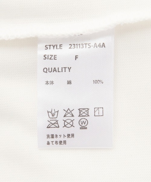 A4A（エーフォーエー）の「A4A/エーフォーエー/PECPK FLOWER ショートスリーブTシャツ（Tシャツ/カットソー・レディース・ブラック/ホワイト・F）」の11枚目の写真