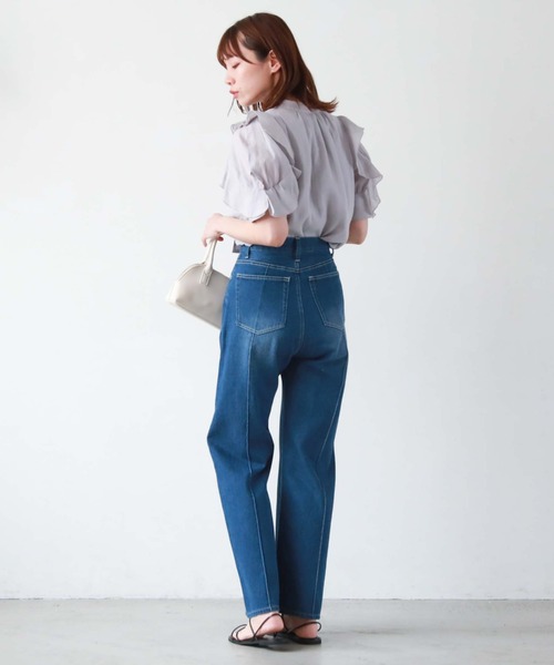 archives（アルシーヴ）の「五分袖フリルブラウス（シャツ/ブラウス・レディース・ブラック/ミント/オフホワイト/グレー・MEDIUM）」の15枚目の写真