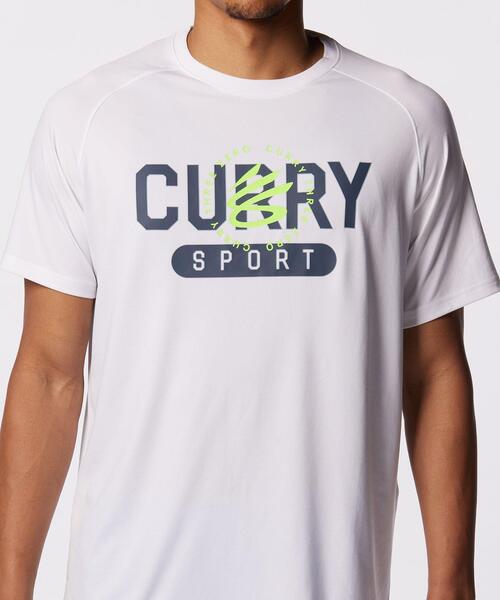 UNDER ARMOUR(アンダーアーマー)の「カリー テック ショートスリーブTシャツ 〈カリースポーツ〉(バスケットボール/メンズ)(Tシャツ/カットソー・メンズ・ホワイト・L/S/XL/M/XXL/3XL)」の4枚目の写真