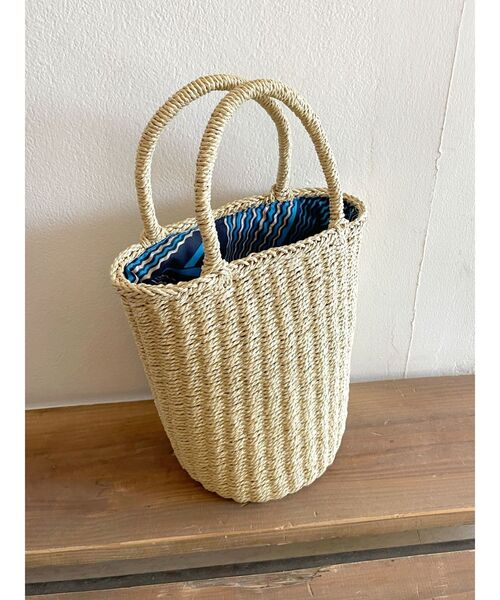 Ungrid（アングリッド）の「ペーパー編みサークルバッグ（かごバッグ・レディース・ベージュ/ブラウン・FREE）」の17枚目の写真