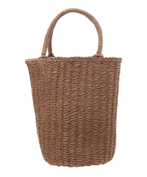 Ungrid（アングリッド）の「ペーパー編みサークルバッグ（かごバッグ・レディース・ベージュ/ブラウン・FREE）」の7枚目の写真